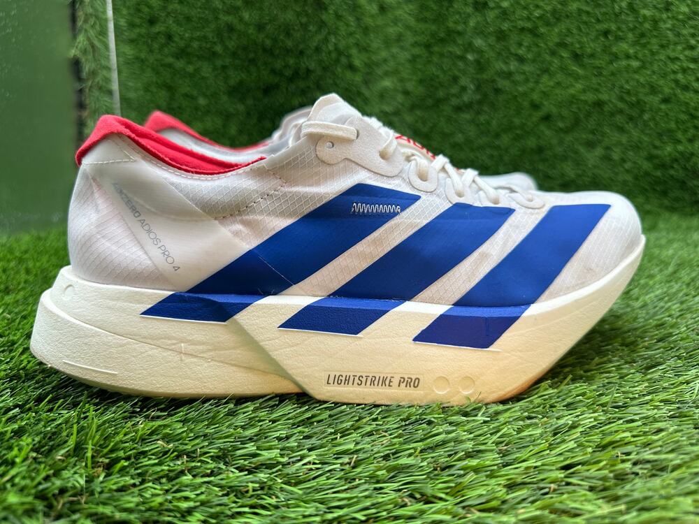 Adidas Adizero Adios Pro 4 JP6624 Athletic Sneaker Men's 7 White Textile Running